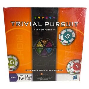 Trivial Pursuit Bet You Know It Board Game Family Adult Fun Night Ages 16+